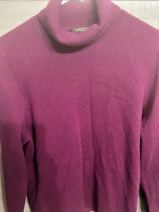 Cashmere Charter Club Sweaters - Cashmere Charter Club Cashmere Cowl Neck Sweater Purple XL